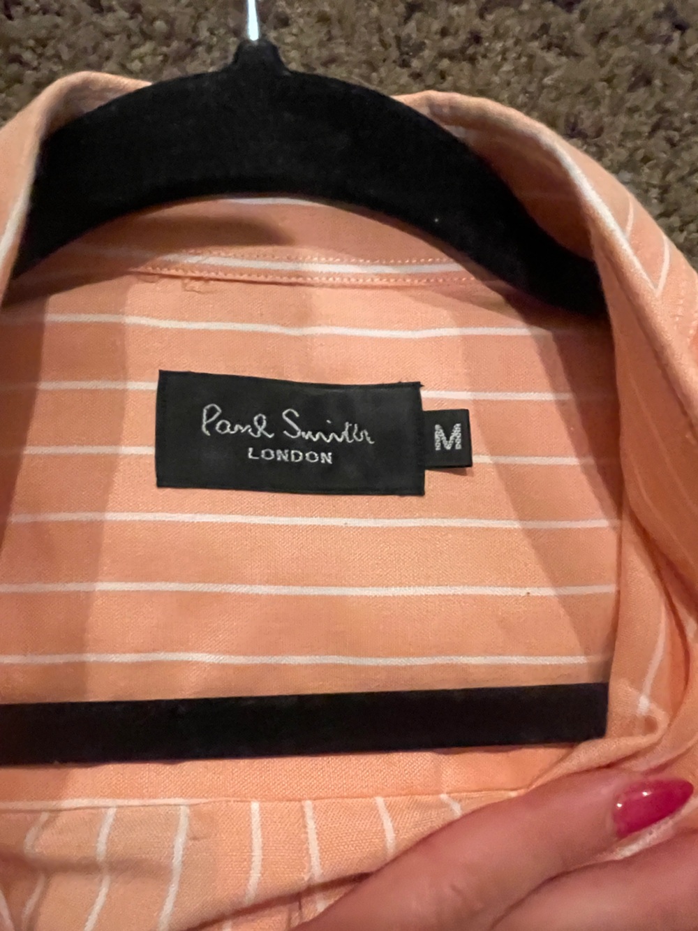 Paul Smith Salmon Stripped Dress Shirt